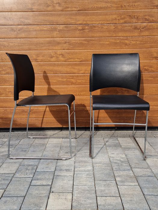 Stylowe  Designerskie Krzesla Sting Design Loft Chrom Ustawiane w Stos