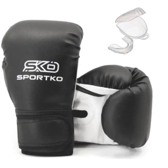 Дитячий Боксерський комплект рукавички, шолом, захист ніг, капа, бинти