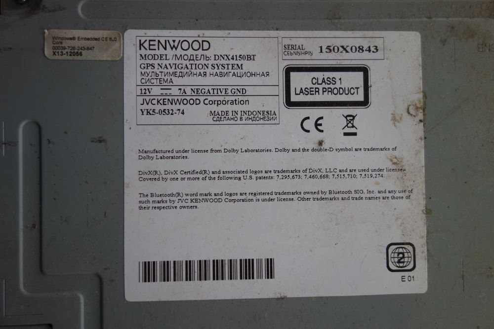 Radio Kenwood DNX 4150BT navi gps usb