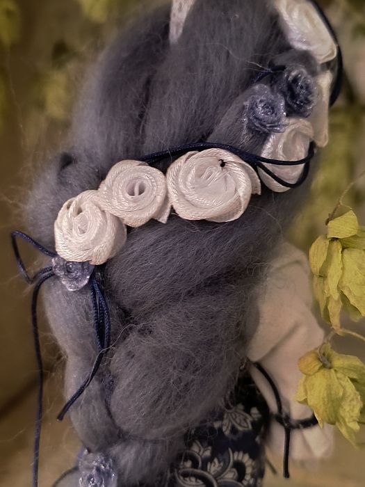 Motanka słowiańska lalka handmade – brelok zawieszka 12 cm (74)