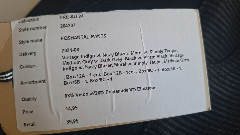 FREE/QUENT rurki prążek r. S