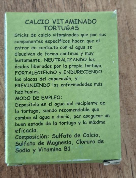 Cálcio vitaminado tartaruga