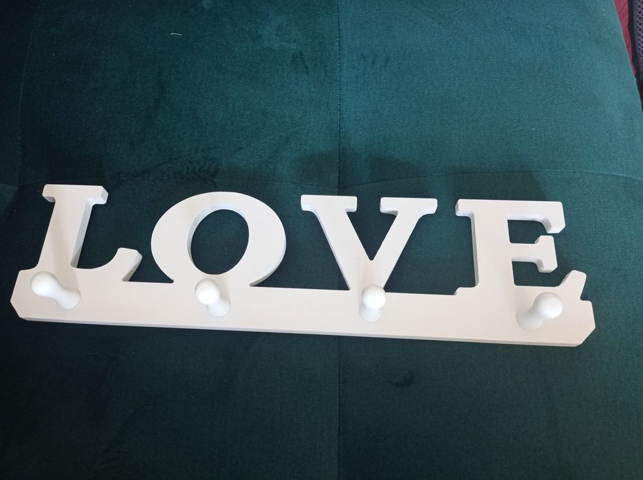 Wieszak love haczyk hak haczyki na klucze ręczniki