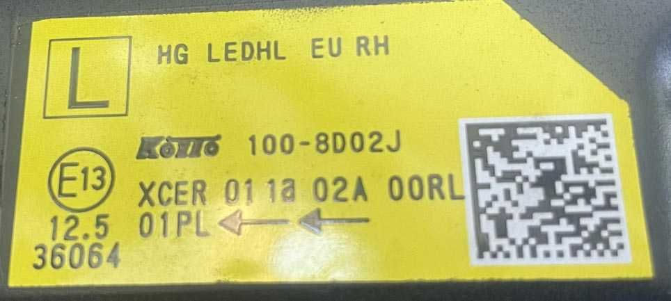 otica frontal DT nissan qashqai III (J12) . fase 1 . FULL LED