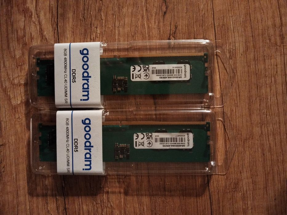 DDR5 2x8GB 4800mHz cl40 Goodram nowe komplet FAKTURA