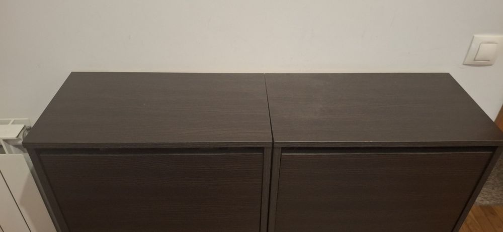 Sapateira Bissa Preto Ikea