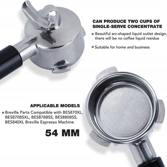 Kolba 54 mm sitko do BES870XL, BES870BSXL, BES878BSS, BES880BSS
