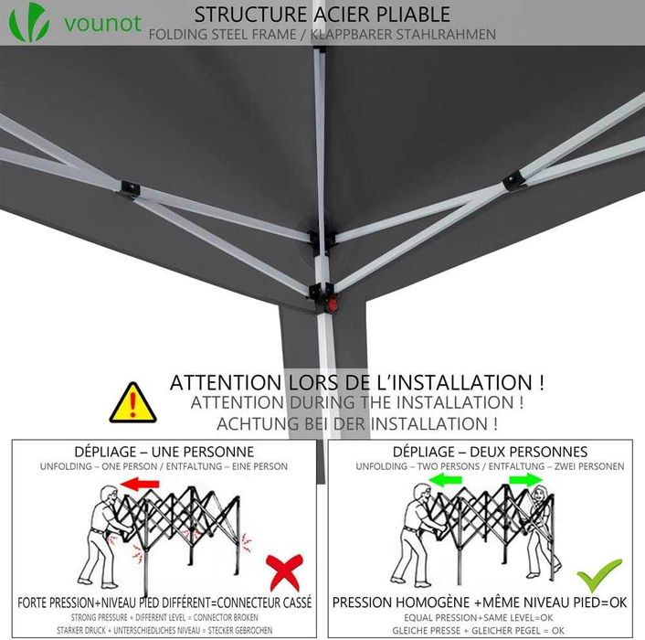 VOUNOT Altana składana 3x3m