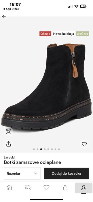 Botki zamszowe ocieplane