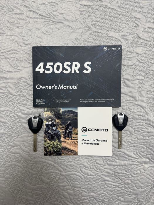 CF Moto 450 SR-S A2/35KW com GARANTIA até 07/27