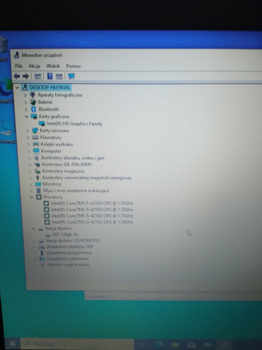 Dell Inspiron 17 cali i5  SSD