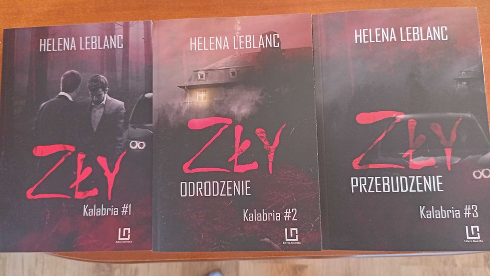 TRYLOGIA ZŁY (Kalabria), Helena Leblanc - 3 nowe książki/autograf