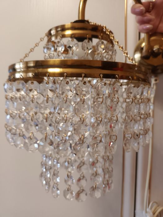 Бра хрустальная Чехия 2 лампочки