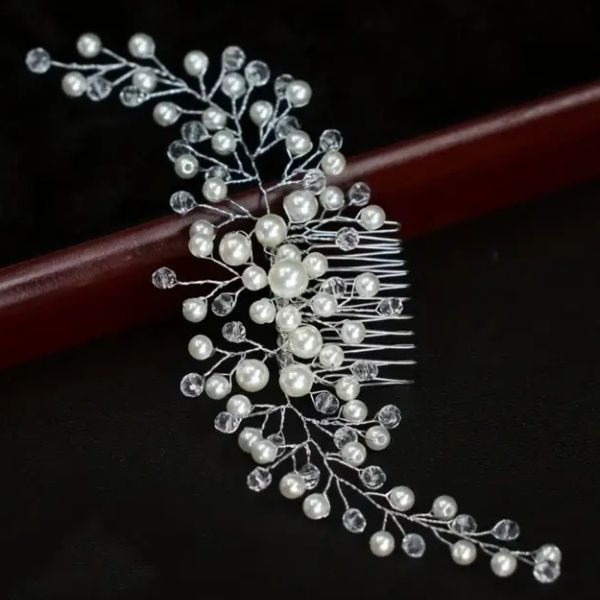 Travessa de cabelo decorativa - Noiva