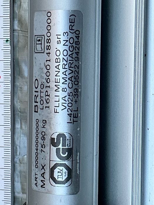 Belki Thule na relingi otwarte 114 cm.