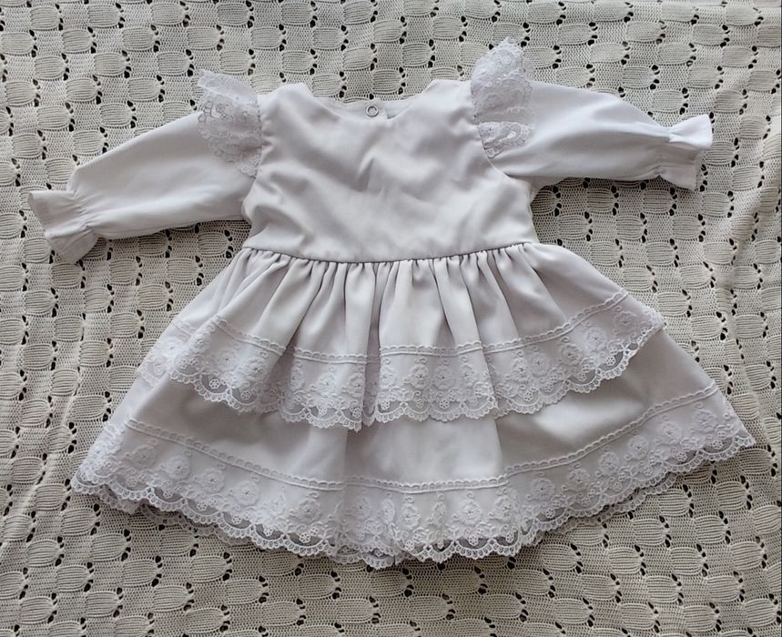 Ubranko do chrztu dla dziewczynki, sukienka do chrztu, komplet do chrz