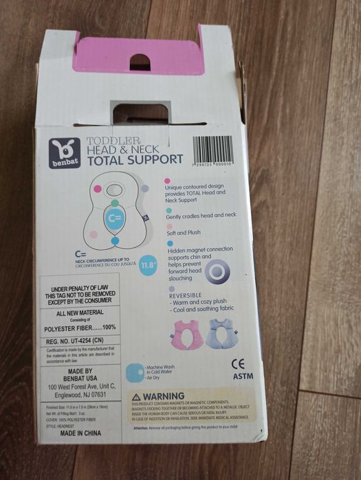 Benbat - Zagłówek, poduszka podtrzumująca głowę dziecka w podróży