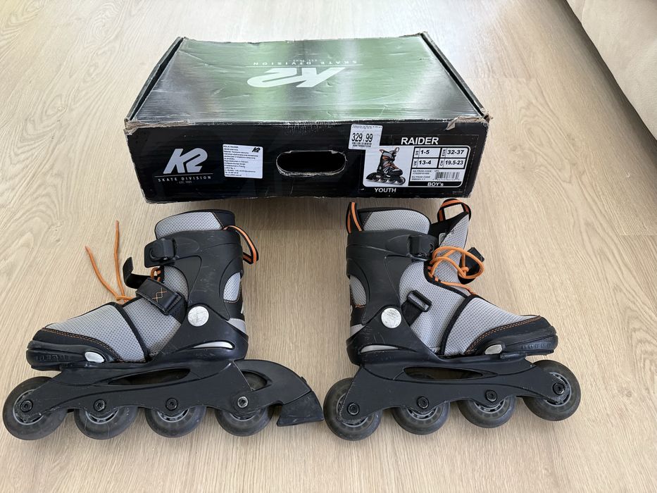 Rolki K2 Raider youth. Rozmiar regulowany 32-37