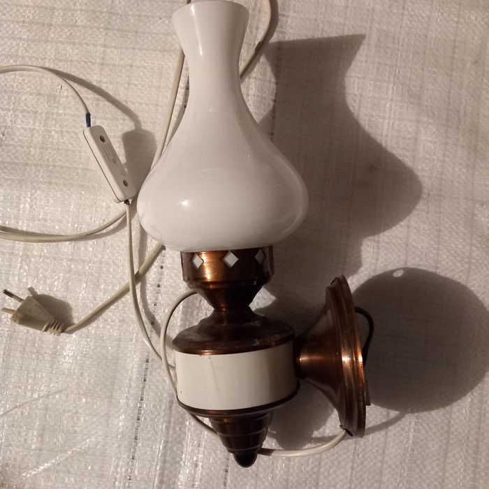 Stara lampa kinkiet PRL