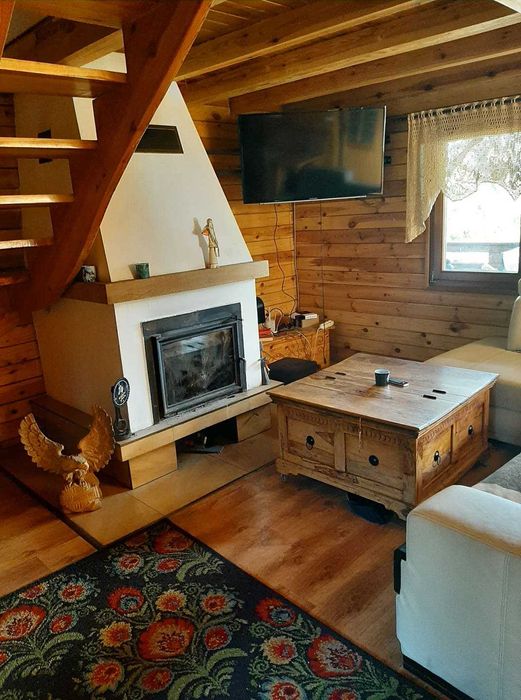 Domek dom drewniany jacuzzi balia ferie panieńskie kawalerskie