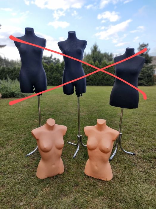 Manekiny wystawowe / wieszaki odzieżowe