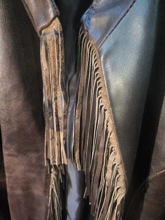 Casaco pele castanho. UNISEXO - cabedal. Novo.  Excelente