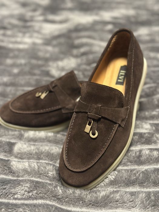 Лоферы из натуральной замши производство Турция