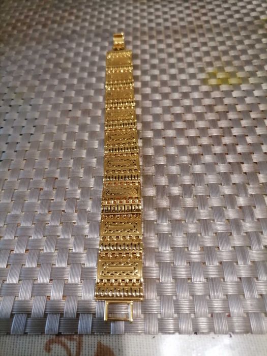 Мужской браслет позалоченный 585пр.