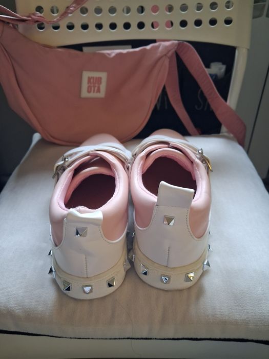 Różowy damski zestaw adidasy + nerka