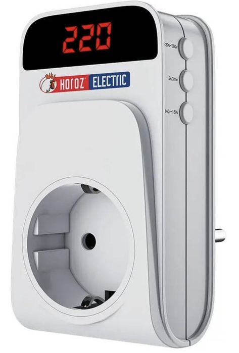 Реле напруги в розетку для холодильників 16А PROTEX-R Horoz Electric