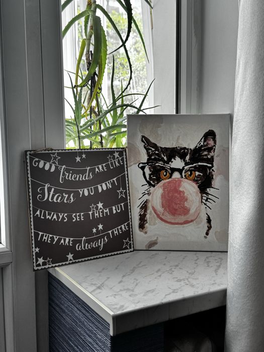 Постер картина с котом