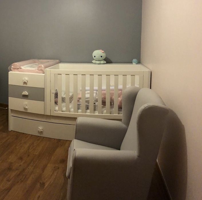 Cama convertivel Alondra Sero Bubble Grey