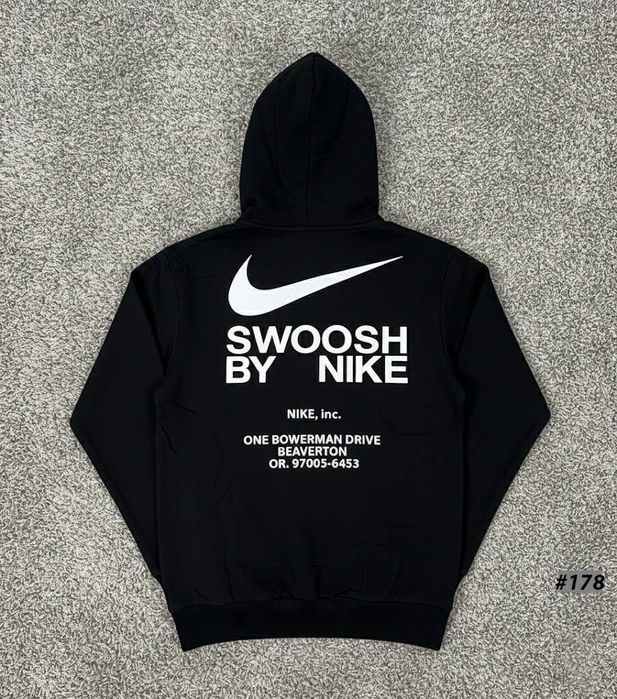 BIG Logo • Черное Худи Nike Jordan Swoosh By • Толстовка Найк Джордан • XS S M L XL