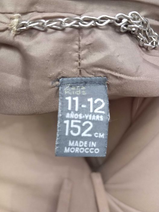 Płaszcz Zara dziewczęcy rozm. 152