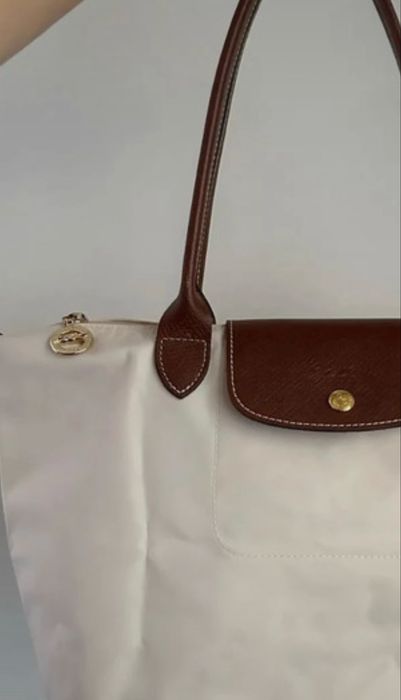 Mala Longchamp cor creme