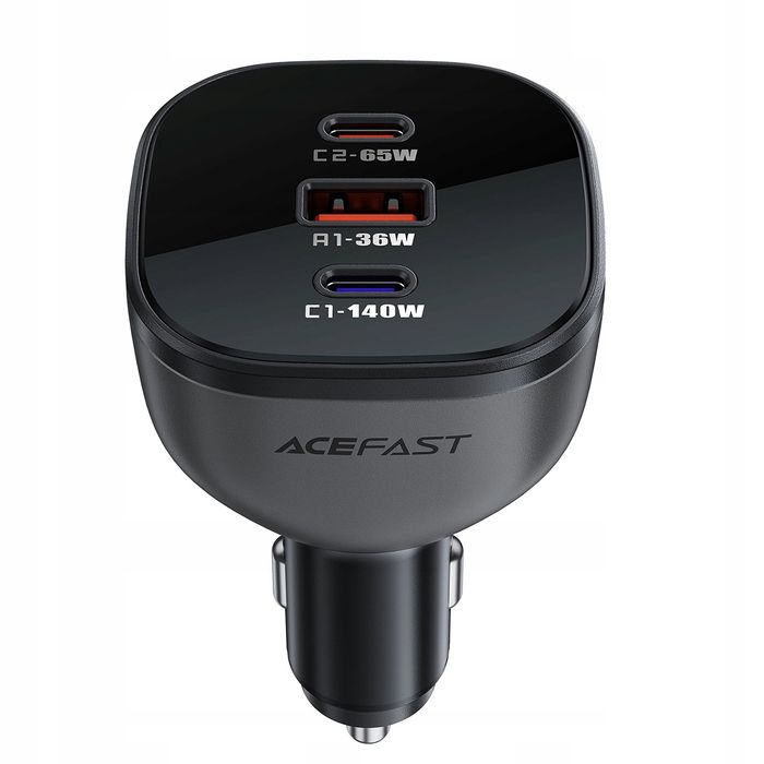 Ładowarka Acefast B14 samochodowa 165W 2x USB-C 1x USB-A - czarna