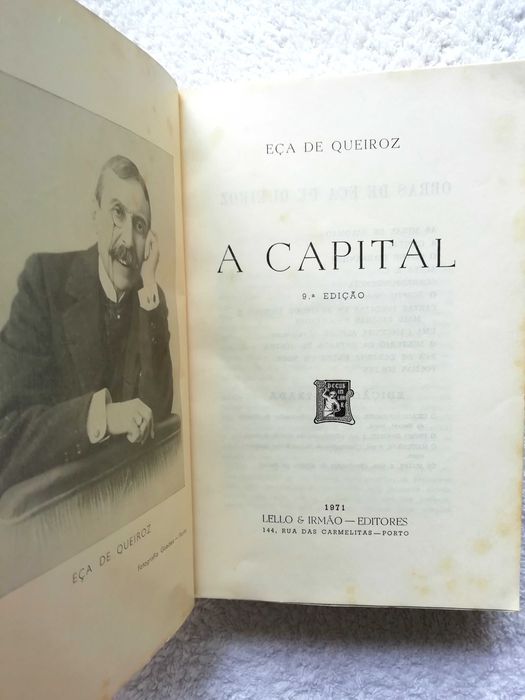 A capital – Livro antigo de Eça de Queiroz (1971 – 9ª Edição)