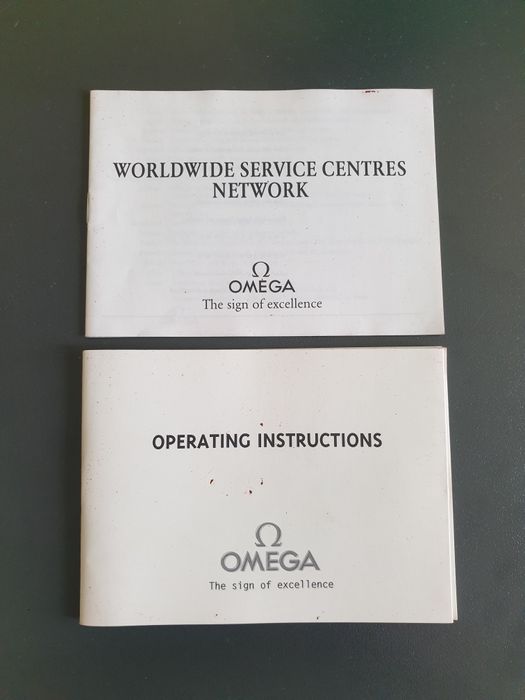 książeczki instrukcje Omega Speedmaster Triple Date