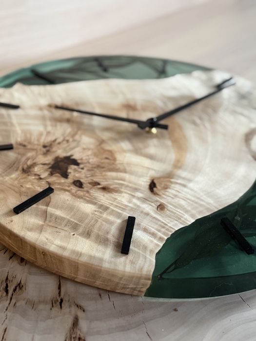 Годинник із епоксидної смоли 45см