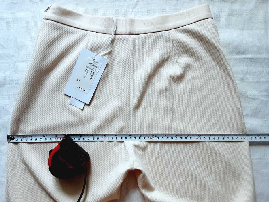 M L 38 40 Imperial włoski komplet garnitur damski śmietankowy lato