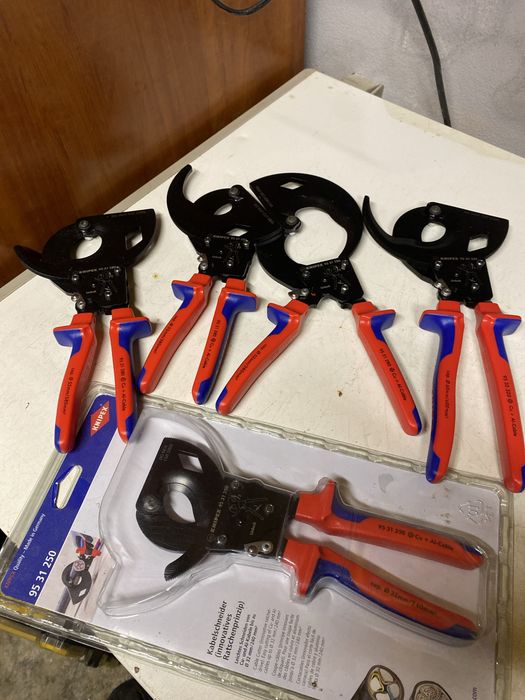 Nozyce zapadkowe  do kabli knipex  Miedz i aluminium oryginalne