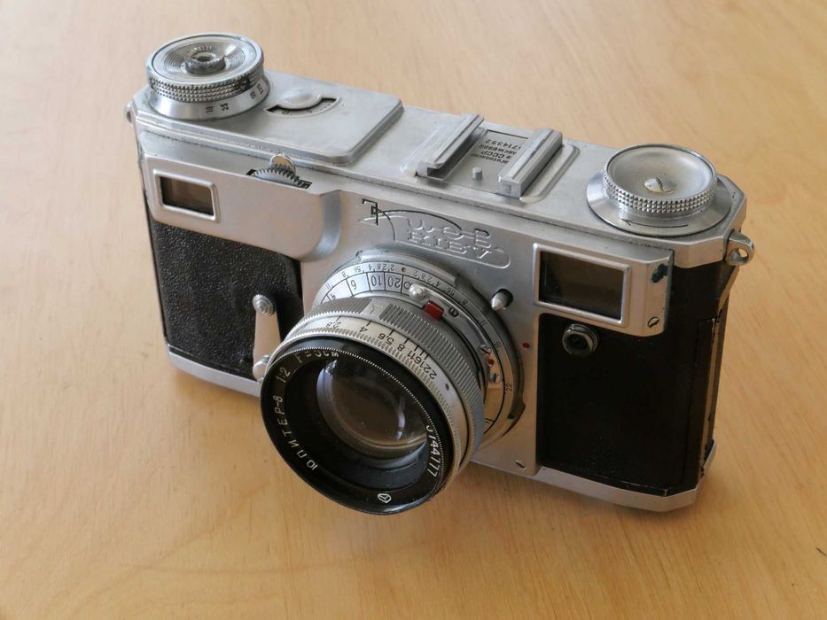 Kiev-2A + Jupiter-8 2/50, 1957 r., futerał – dalmierz ZSRR (Contax)