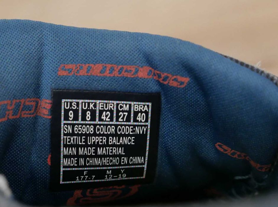 Skechers buty mokasyny jeansowe granatowe lekkie wygodne 42