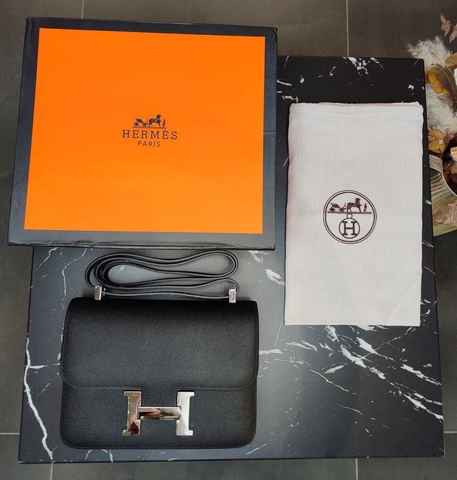 Сумка Constance 24 Epsom Bag Black Palladium Hardware