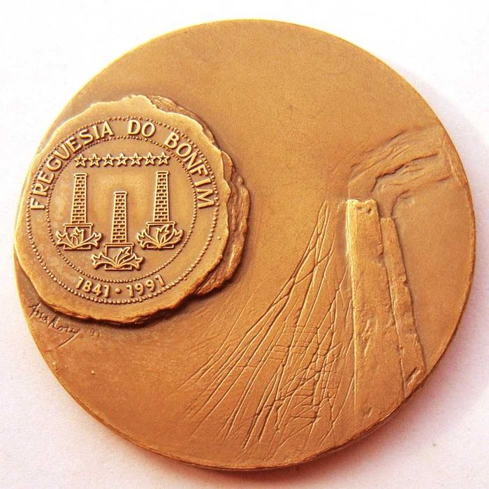 Bronze Medal Commemorating the 150th Anniversary of the Bonfim Parish (1991)