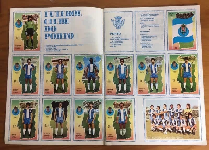 Caderneta futebol Ídolos de Portugal