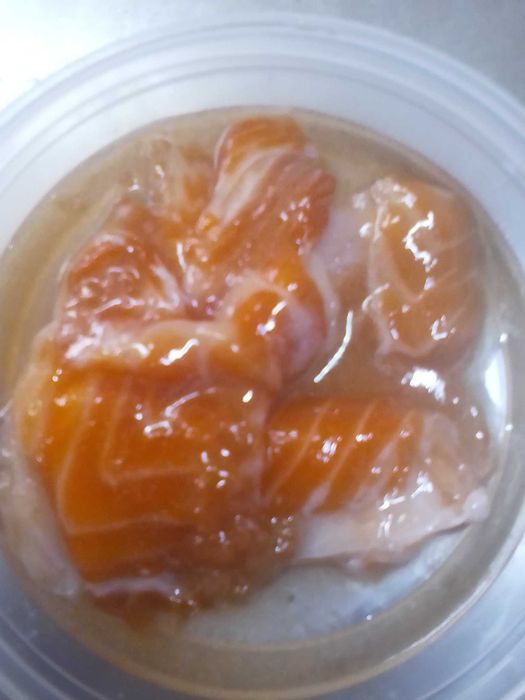 Филе лосося кусочками малосольные 200гр.