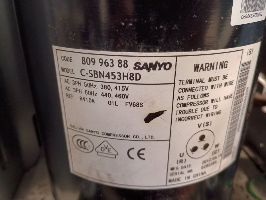 Zestaw do chłodni z agregatu on/off