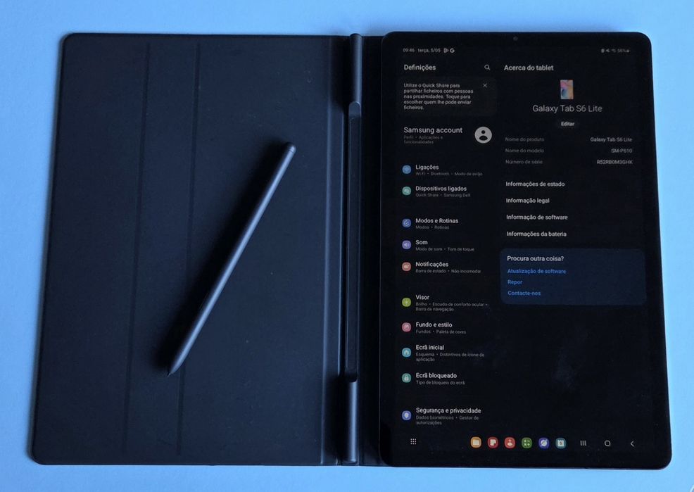 Tablet Galaxy Tab S6 lite - impecável