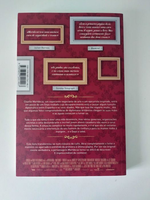 Livro O Excêntrico Mortdecai de Kyril Bonfiglioli